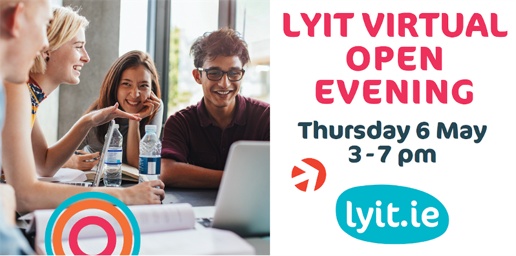 LYIT’s Virtual Open Evening goes LIVE from campuses