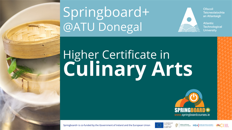 Springboard @ ATU Donegal - Higher Certificate in Culinary Arts